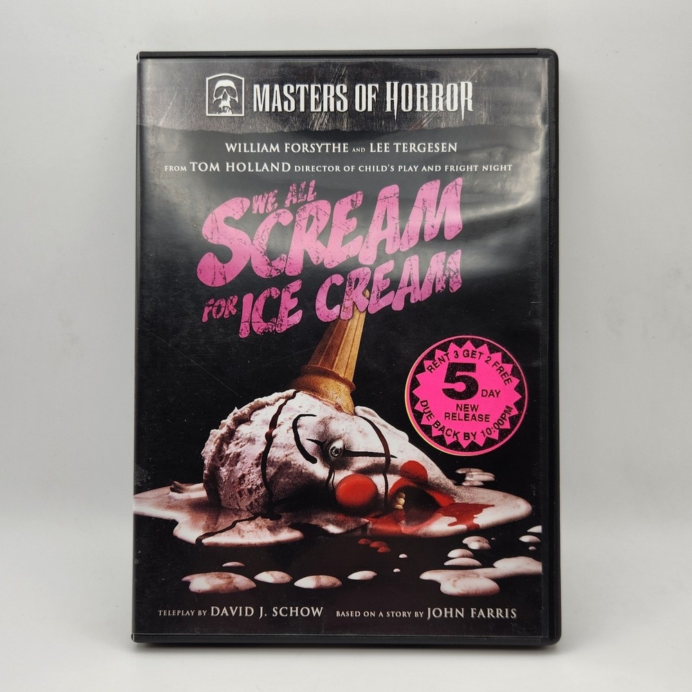 We All Scream for Ice Cream DVD Masters of Horror Cult Killer Clown